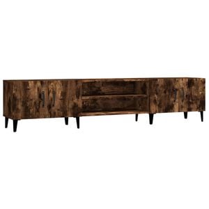 vidaXL TV Cabinet Smoked Oak 180x31.5x40 cm Engineered Wood