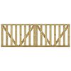 vidaXL Garden Slats Gates 2 pcs Impregnated Pinewood 150x100 cm
