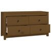 vidaXL Side Cabinet Honey Brown 100x40x54 cm Solid Wood Pine
