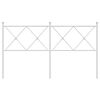vidaXL Metal Headboard White 150cm