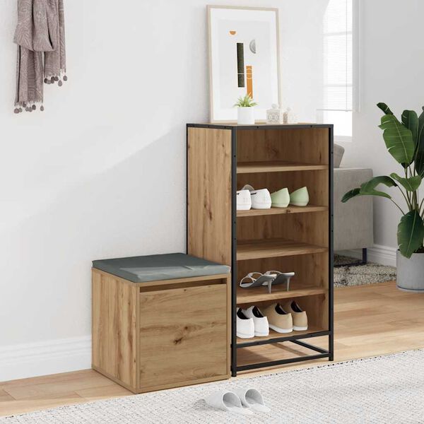 vidaXL Box Drawer Artisan Oak 40.5x40x40 cm Engineered Wood