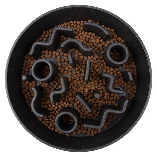 DISTRICT70 Slow Feeder for Dogs Bamboo 28 cm Dark Grey