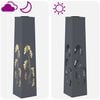 vidaXL Solar LED Pathway Light 2 pcs Anthracite Cold Rolled Steel