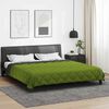 vidaXL Summer Duvet Green and Anthracite 200 x 200 cm Microfiber
