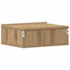 vidaXL Floating Nightstands 2 pcs Artisan Oak 40x32x15 cm Engineered Wood