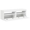 vidaXL TV Cabinets with LED Lights 2 pcs White 60x35x40 cm