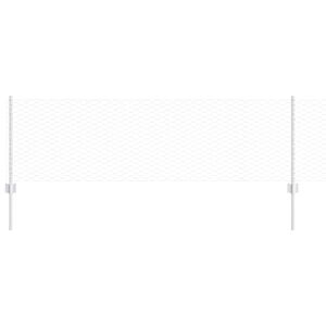 vidaXL Fence with Post Silver