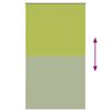 vidaXL Roller Blind Blackout Leaves Green 135x230 cm Fabric Width 131.6 cm Polyester