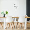 Homemania Wall Decoration Flamingo 31x50 cm Steel Black