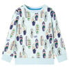 vidaXL Kids' Sweatshirt Soft Blue Melange 140