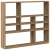 vidaXL Wall Shelf Artisan Oak 90x16x78 cm Engineered Wood
