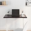 vidaXL Table Top Dark Brown 80x40x2 cm Treated Solid Wood Oak Live Edge