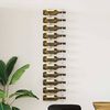 vidaXL Wall Mounted Wine Rack for 12 Bottles White Iron