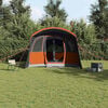 vidaXL Family Tent with Roof Grey and Orange 576 x 325 x 213 cm