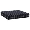 vidaXL Pallet Cushion Black Check Pattern 60x60x8 cm Oxford Fabric