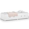 vidaXL Day Bed without Mattress White 90x200 cm Solid Wood Pine