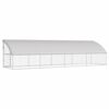 vidaXL Dog Kennel 4 pcs Silver 8 x 2 x 2 m Galvanised steel
