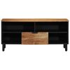 vidaXL TV Units Solid Acacia Wood 100 x 33.5 x 46 cm Engineered wood