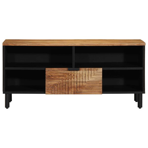 vidaXL TV Units Solid Acacia Wood 100 x 33.5 x 46 cm Engineered wood