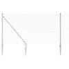 vidaXL Fence Post Silver 100 x 1 m (13 mm mesh) Steel