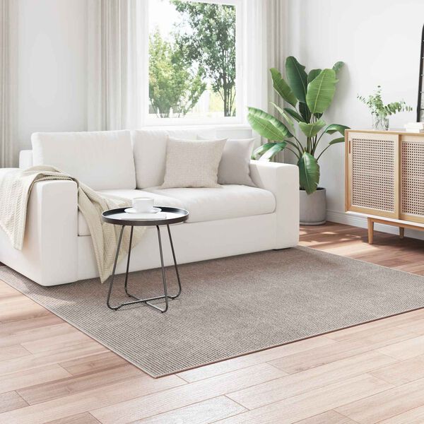 vidaXL Area Rugs Square LUGO Cream and Taupe 200 x 200 cm Polyester