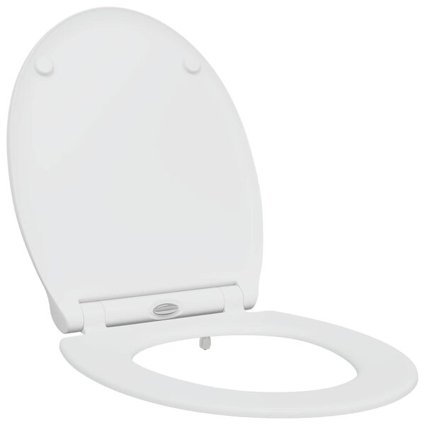 vidaXL Toilet Seat White 47 x 37.5 x 3.8 cm Duroplast