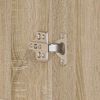 vidaXL Shoe Cabinet Sonoma Oak 80 x 39 x 178 cm Engineered Wood