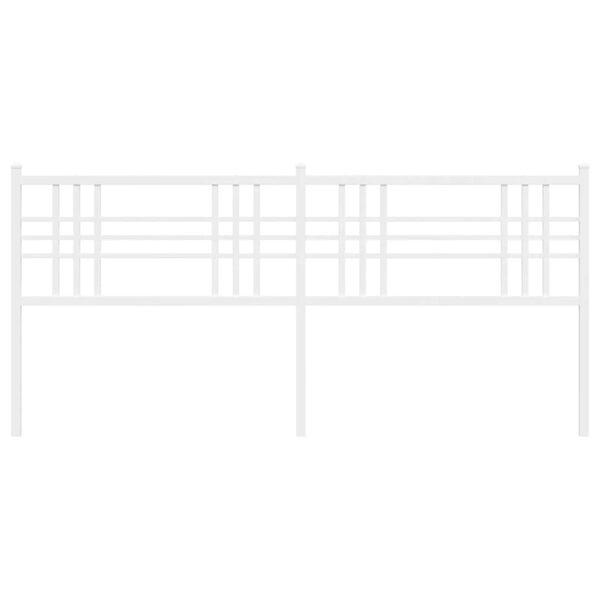 vidaXL Metal Replace Headboard White 180cm