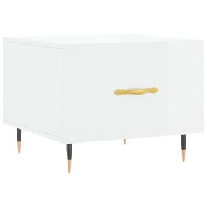 vidaXL Coffee Table High Gloss White 50x50x40 cm Engineered Wood