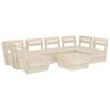 vidaXL 7 Piece Garden Pallet Lounge Set Impregnated Spruce Wood