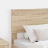 vidaXL Headboard with Headboard Sonoma Oak 75 cm Engineered wood