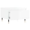 vidaXL Coffee Tables 2 pcs High Gloss White 50x46x35 cm Engineered Wood