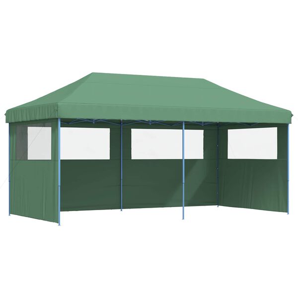 vidaXL Party Tent Folding Green 292 x 580 x 315 cm Oxford Fabric