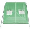 vidaXL Greenhouse with Steel Frame Green 6 m² 3x2x2 m