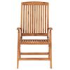 vidaXL Reclining Garden Chairs 4 pcs Solid Teak Wood