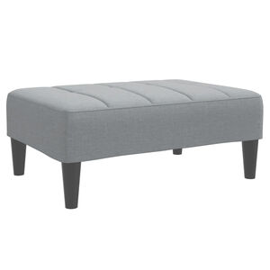 vidaXL Footstool Light Grey 77x55x31 cm Fabric