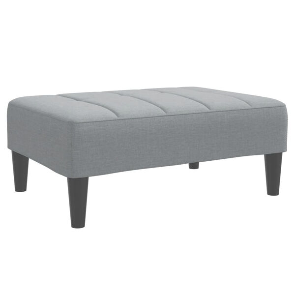 vidaXL Footstool Light Grey 77x55x31 cm Fabric