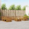 vidaXL Sofa Sets 10 pcs Natural Solid Acacia Wood