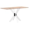 vidaXL Dining Table Leg Spider Shape White 85x85x(72-73) cm Steel
