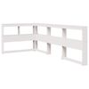 vidaXL Bookcase Bed without Mattress White 90x200 cm Solid Wood Pine