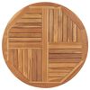 vidaXL Table Top Solid Teak Wood Round 2.5 cm 90 cm