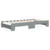 vidaXL Daybed with Trundle&Drawers without Mattress Light Grey 90x190 cm Single