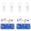 vidaXL Swing Seats with Ropes 2 pcs Blue 38x16 cm PE