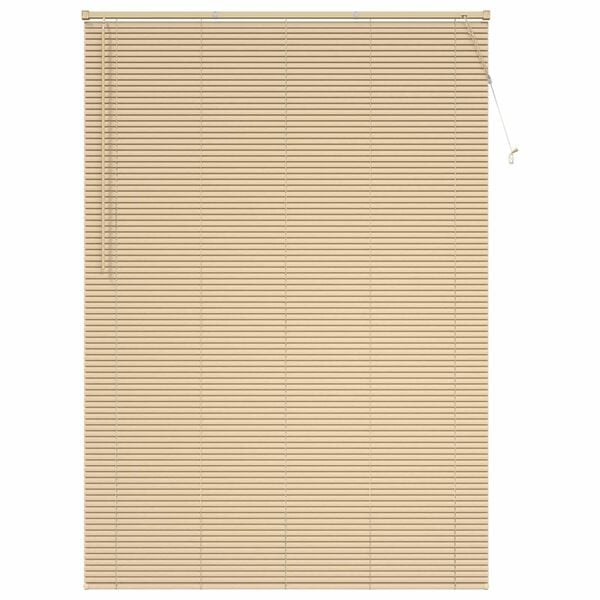 vidaXL Venetian Blind Manual Light Brown with Pattern 213 x 160 cm PVC
