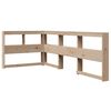 vidaXL Bookcase Bed without Mattress 90x190 cm Solid Wood Pine