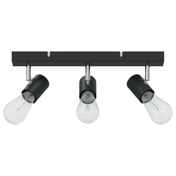 vidaXL Ceiling Spotlight Black 38 x 6.5 x 11.5 cm Metal