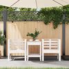 vidaXL Garden Chairs 2 pcs White 61.5x53x71 cm Solid Wood Pine