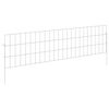 vidaXL Garden Fence with Stakes 48 pcs 115 x 30 cm Mesh Silver
