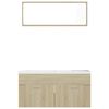 vidaXL Bathroom Furniture Set Sonoma Oak Engineered Wood