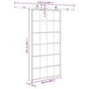 vidaXL Sliding Door with Hardware Set 102x205 cm ESG Glass&Aluminium